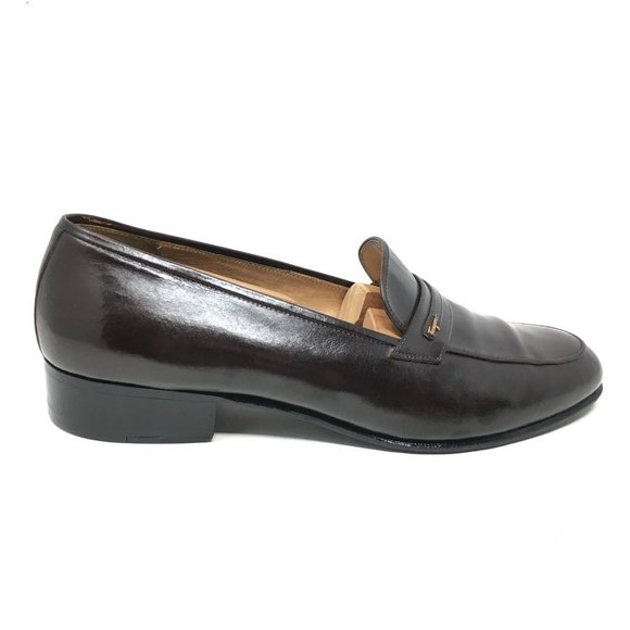 Salvatore Ferragamo Loafers Shoes Size 9 3E Brown main image 4
